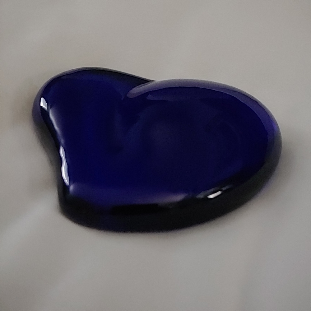 Elsa Peretti Tiffany & Co. Cobalt Heart Paperweight